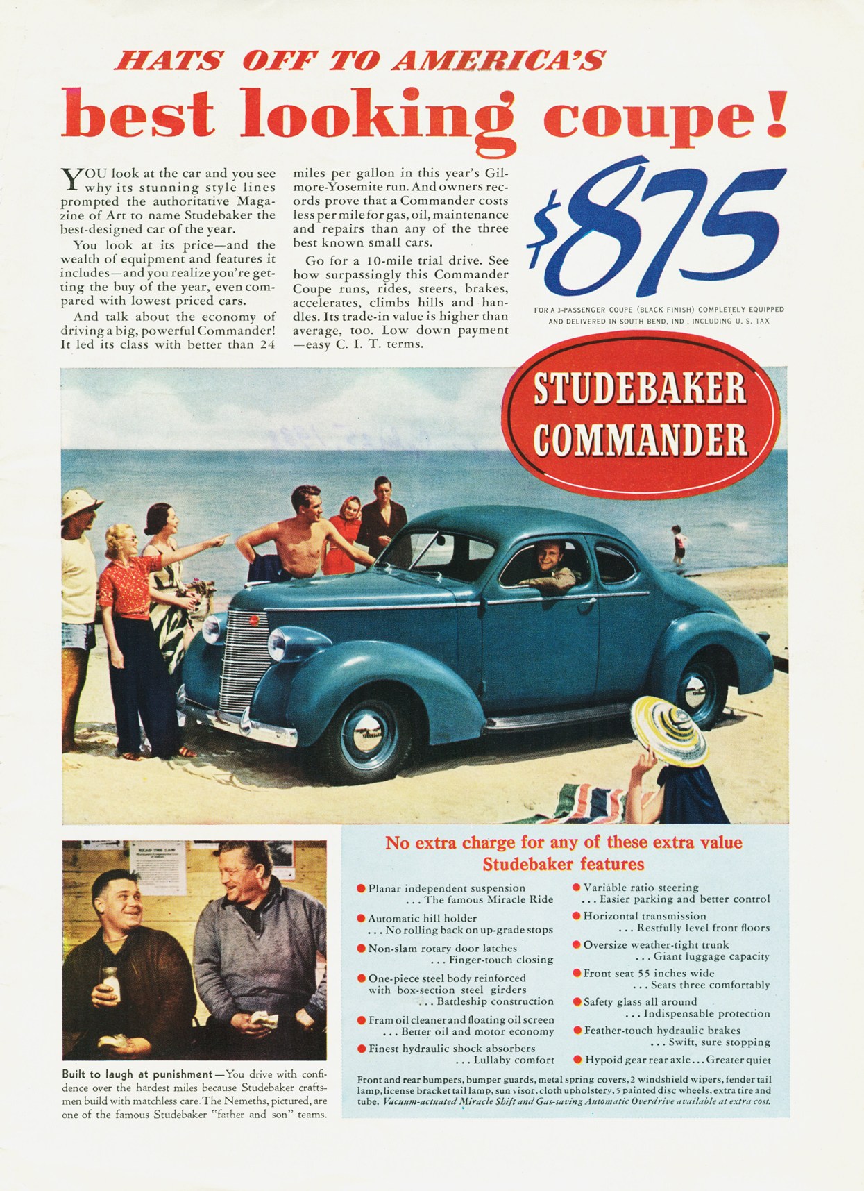 1938 Studebaker Auto Advertising